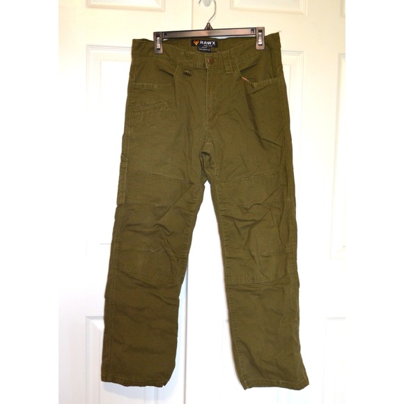 Hawx Work Gear Carpenter‎ Pants Reinforced OD Green Mens 33" x 28" - Picture 8 of 13